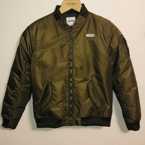 XL Converse Jacket (Size 13-15) Olive Green